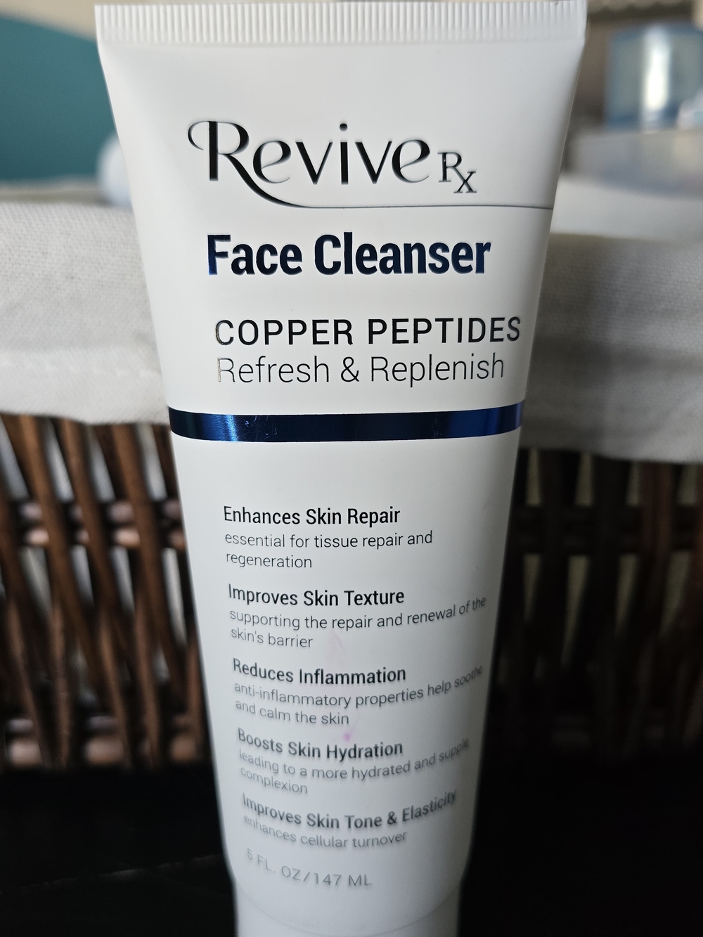 ReviveRx Copper Peptides Face Cleanser Refresh & Replenish 5oz Skincare